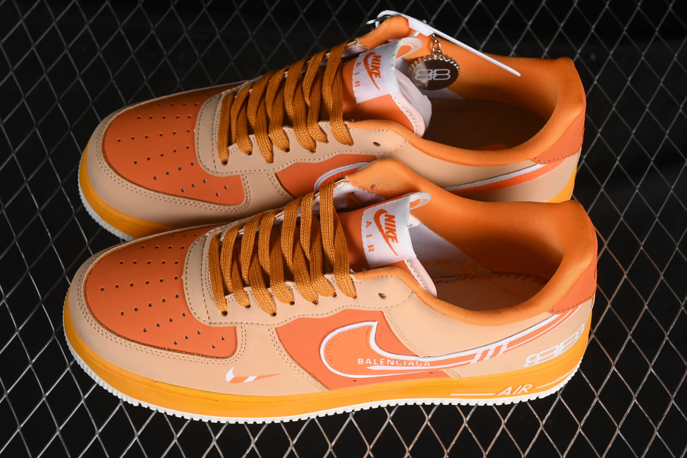 All categories Nk Air Force 1 Air Force series Nk Air Force 1 Low Air Force low-top Nike Air Force 1'07 Low Balenciaga co-branded Vibrant Orange Air Force 1 low-top casual sneakers SY1388-002